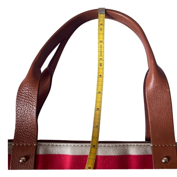 Kate Spade New York Oak Island Stripe Magazine Tote Pink Tan - Picture 2 of 11